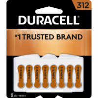 Duracell 312 Cell Hearing Aid Batteries - 8 Pack