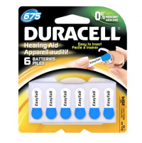 Duracell 675 Cell Hearing Aid Batteries - 6 Pack