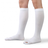 Image of Therafirm Anti-Embolism Knee High Open Toe Stocking 18 mmHg